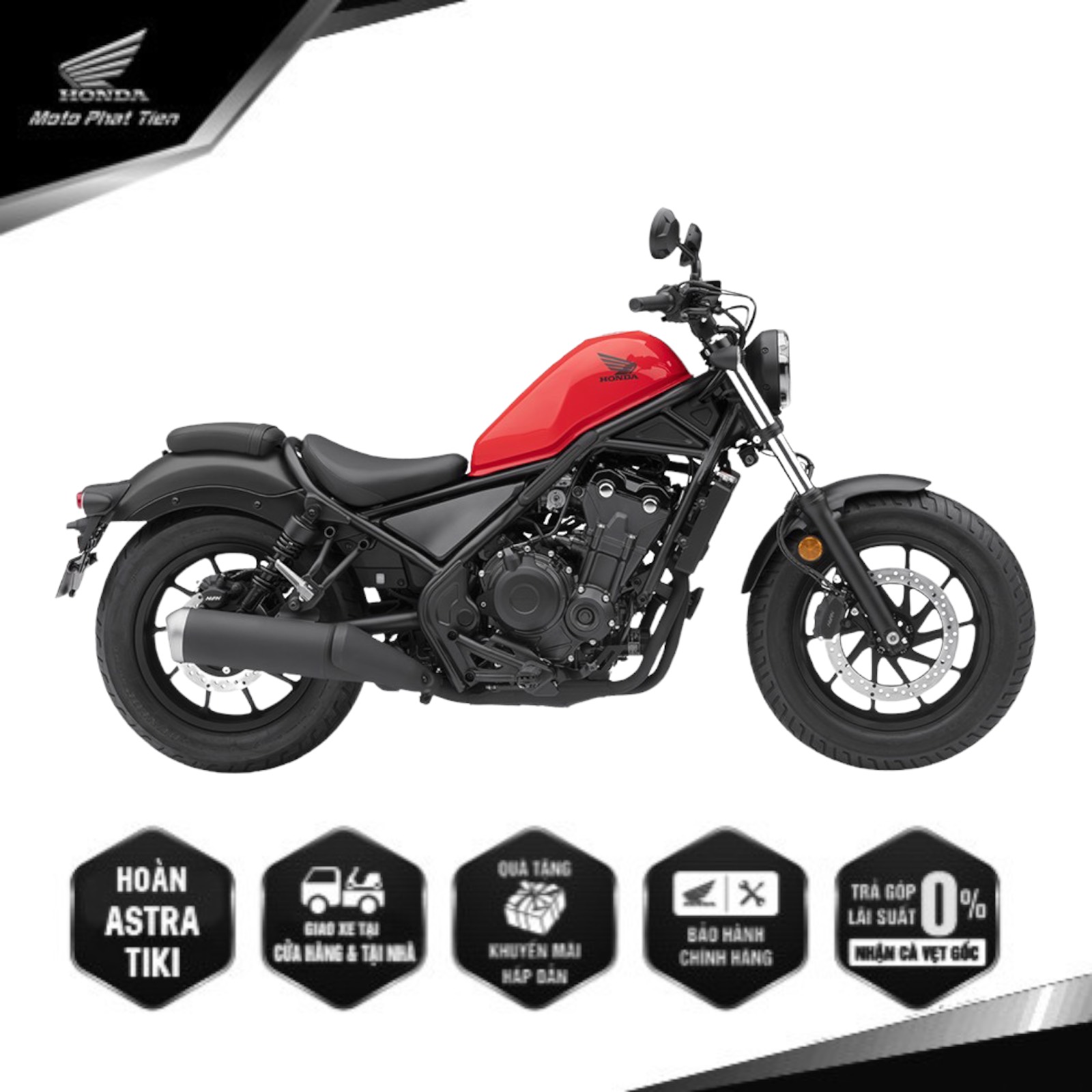 Xe Moto Honda Rebel 500 phiên bản 2022