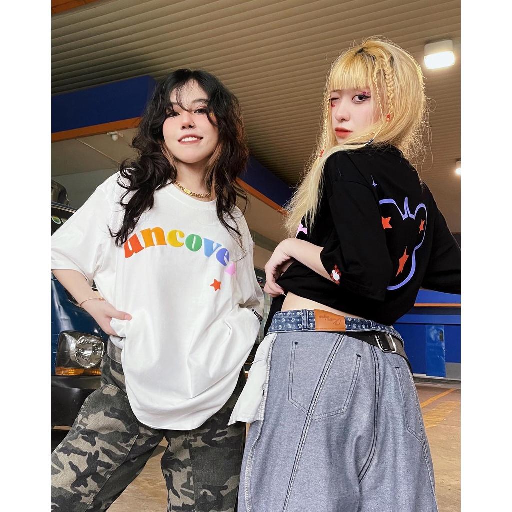 Áo Thun Local Brand Uncover Star Nam Nữ Tay Lỡ Form Rộng Unisex