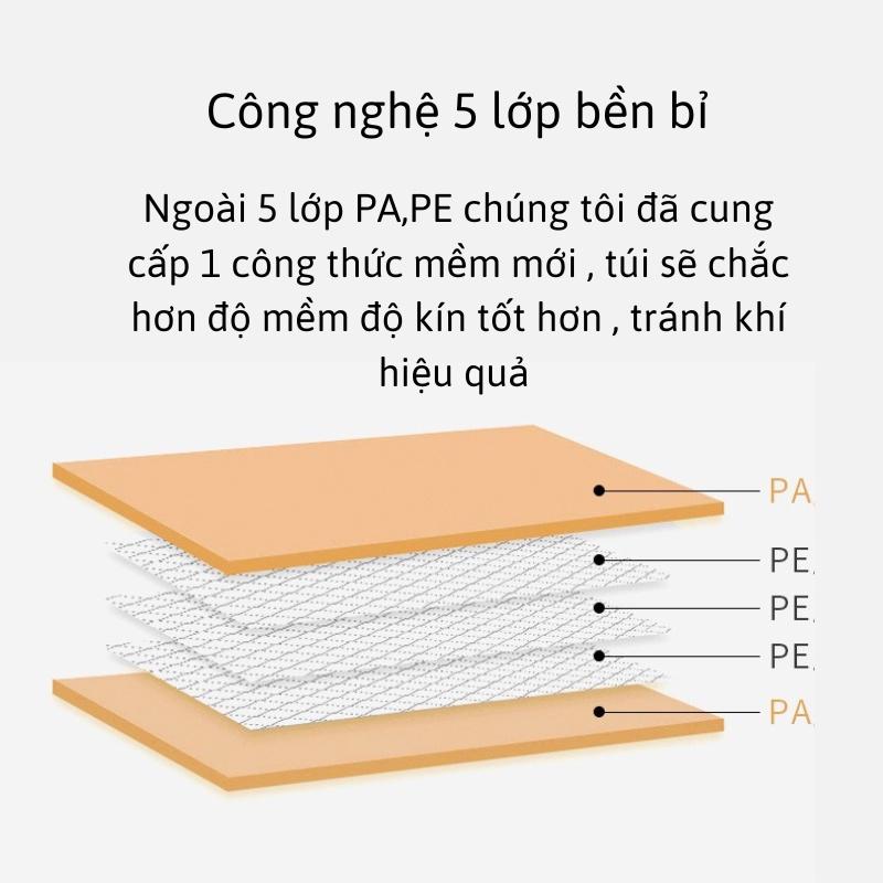 Túi hút chân không đựng quần áo, chăn gối túi nén chân không chất liệu mềm dẻo cao cấp 88325