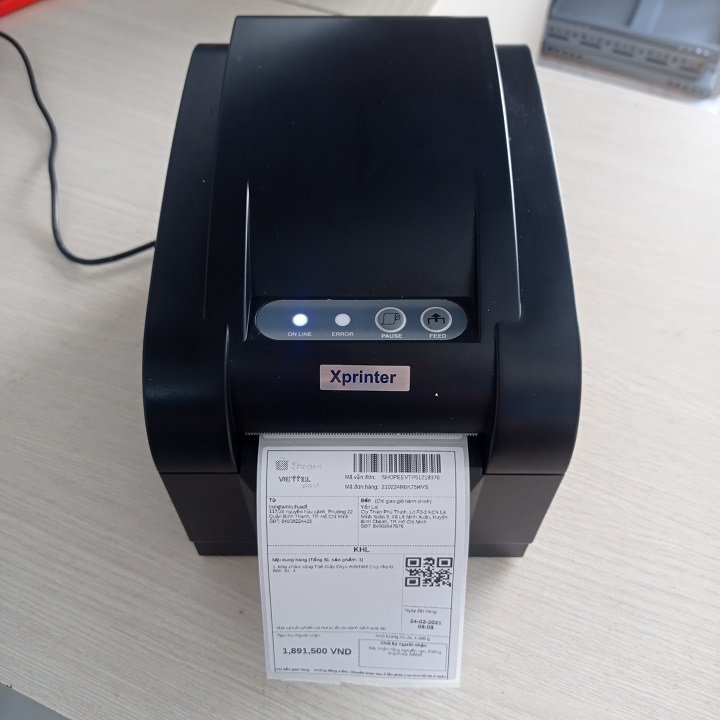 Máy in mã vạch Xprinter - XP 350B - Hàng chính hãng