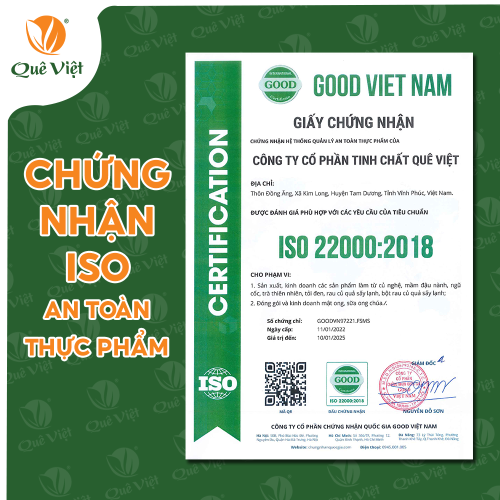 Ngũ Cốc Tăng Cân Quê Việt - 100% nguyên liệu hữu cơ - Bổ xung dinh dưỡng, tăng cân tự nhiên