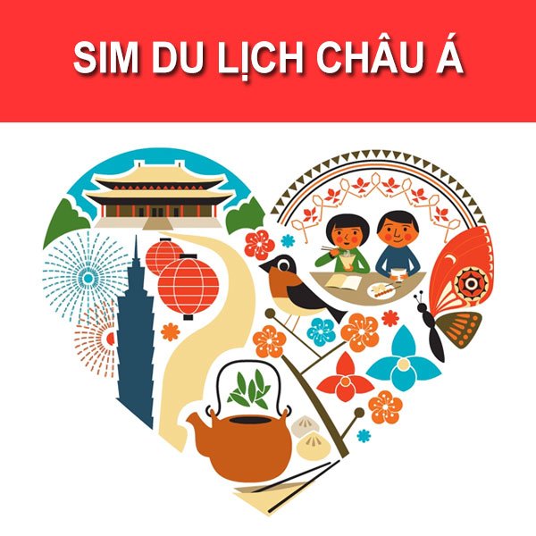 Sim 3G/4G AIS Du Lịch 17 Nước Châu Á - Hàng Chính Hãng