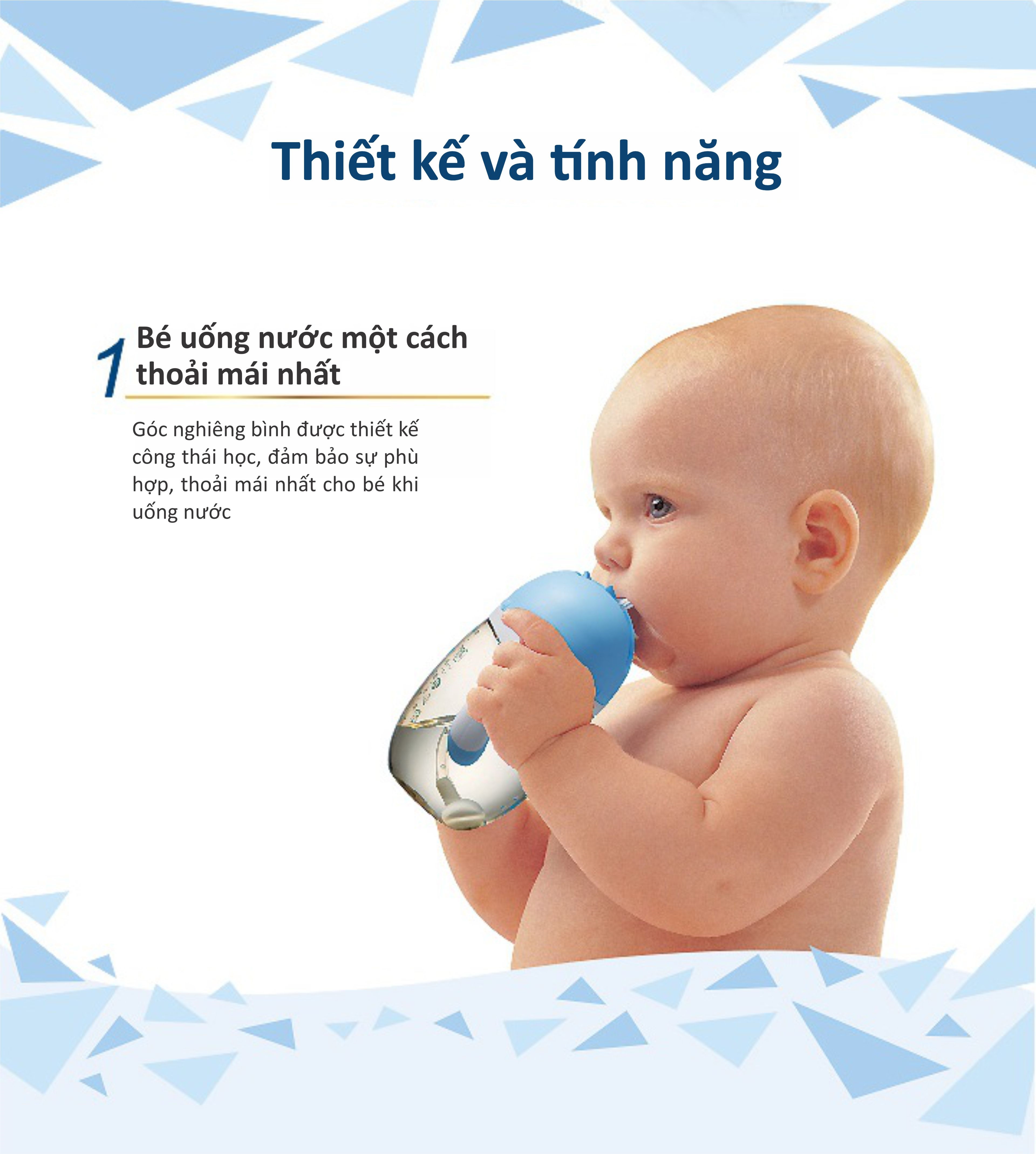 BÌNH UỐNG NƯỚC ỐNG HÚT CÓ TAY CẦM KUKU NHỰA PPSU KU5486 - 200ML