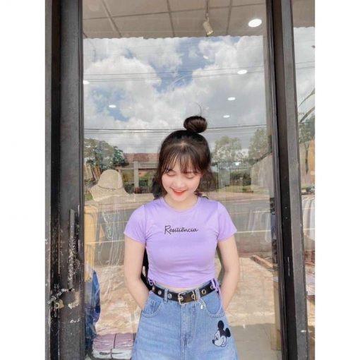 Áo Croptop Thêu Resonita CT25