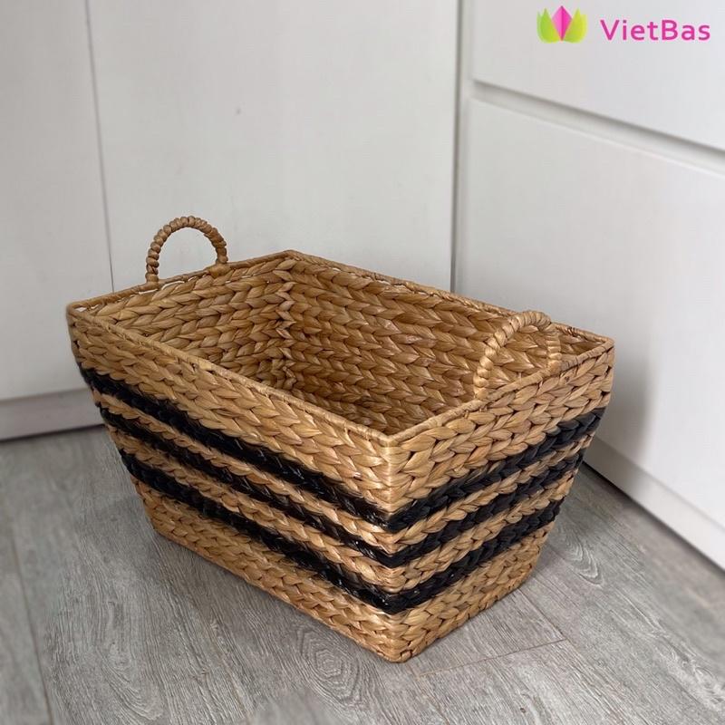 Giỏ lục bình VIETBAS có quai MAU23