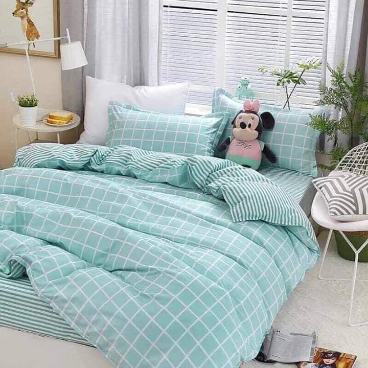 Bộ chăn ga 4 món cotton Poly cao cấp đủ size nhiều mẫu (không kèm ruột) TCA21