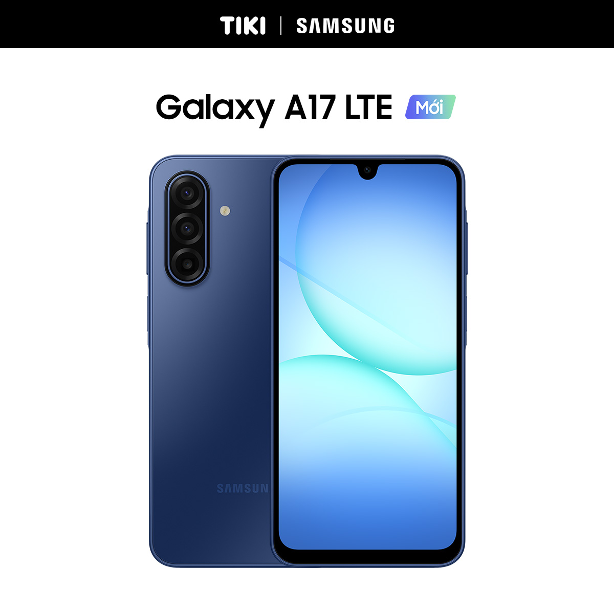 Điện Thoại Samsung Galaxy A17 LTE (8/128GB), Kính Cường Lực Gorilla Victus, Camera 50MP &amp; IOS, AI Gemini - Hàng Chính Hãng