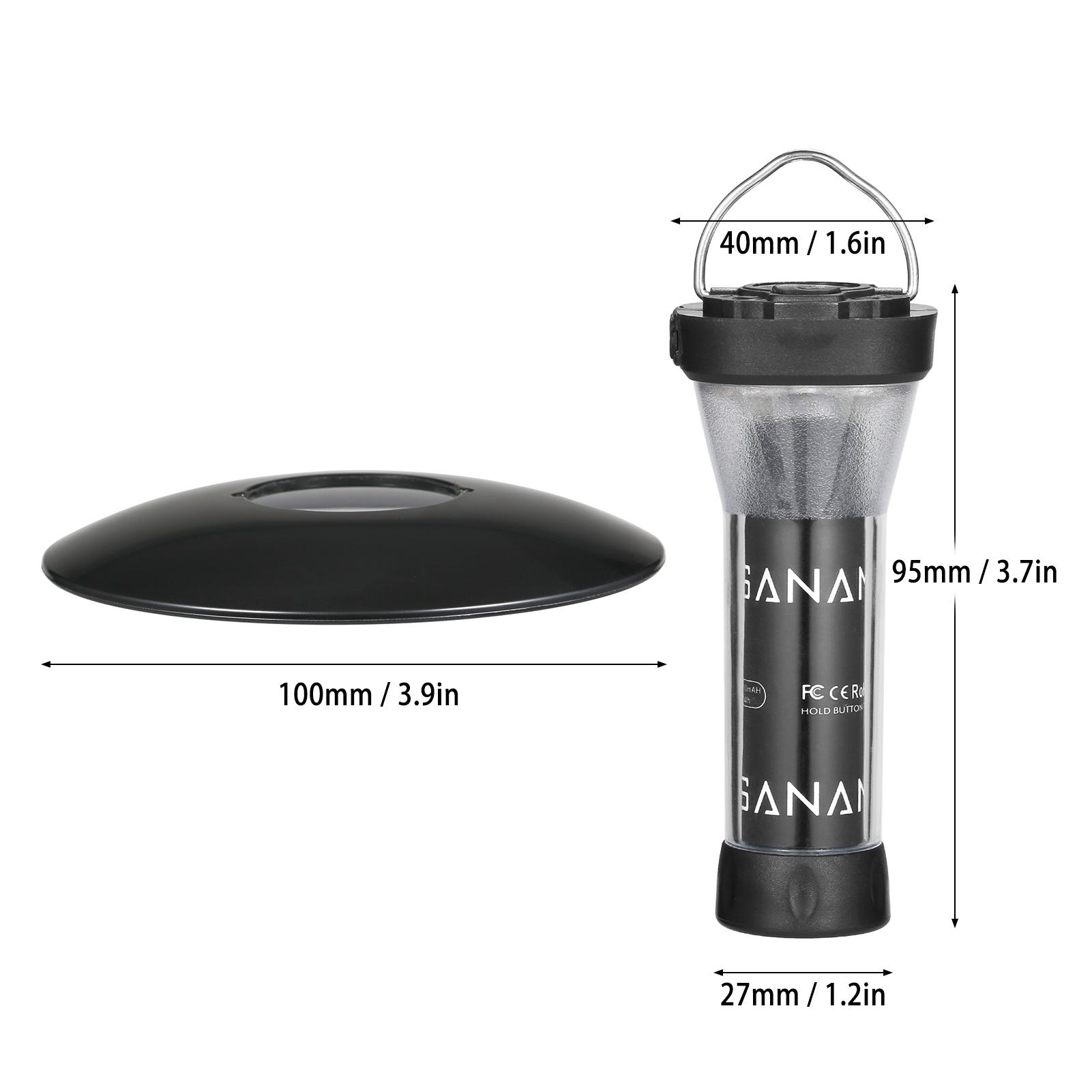 YSANAM USB Rechargeable Flashlight Waterproof Camping Tent Light Magnetic Work Light with Tripod for Outdoor Camping Emergency