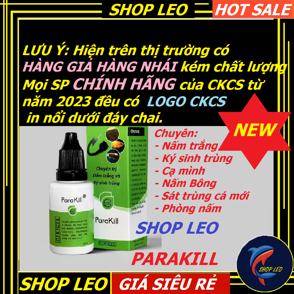 ParaKill - Đặc Trị Nấm trên cá cảnh- Sát trùng -phòng  Chăm Sóc Cá Cảnh Nước Ngọt và Nước Mặn-shopleo-phụ kiện thủy sinh