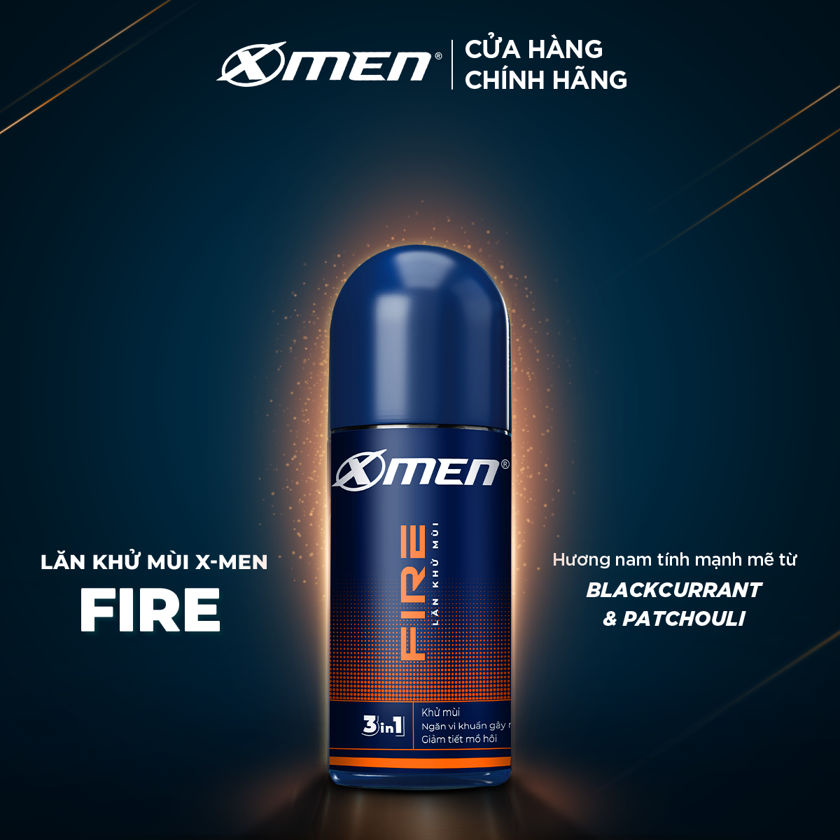 Lăn Khử Mùi X-Men Fire