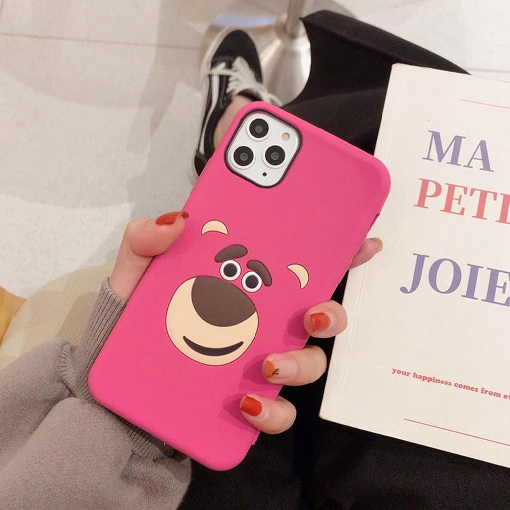 Ốp điện thoại hình Winnie The Pooh/gấu hồng cho IPHONE 6/6S PLUS 7P 8P X XS MAX XR 11 PRO MAX
