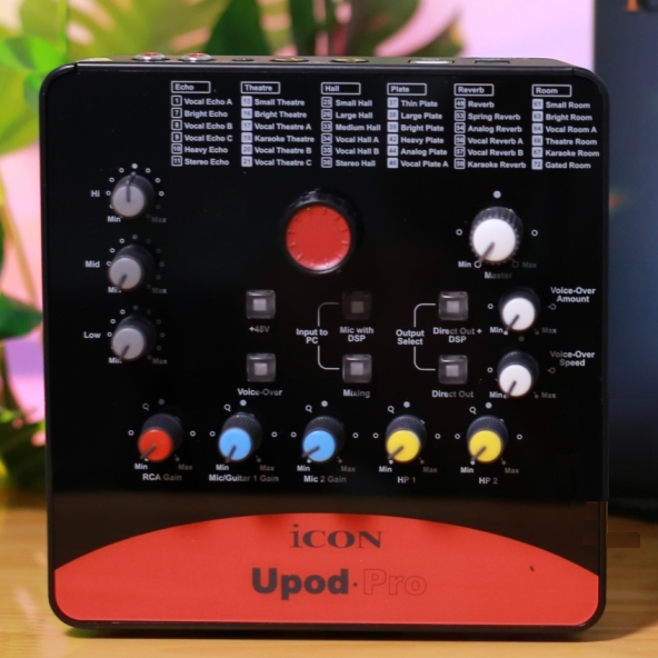 SoundCard ICON UPOD PRO: 72 hiệu ứng vang, Hát thu âm, Livestream chuyên nghiệp