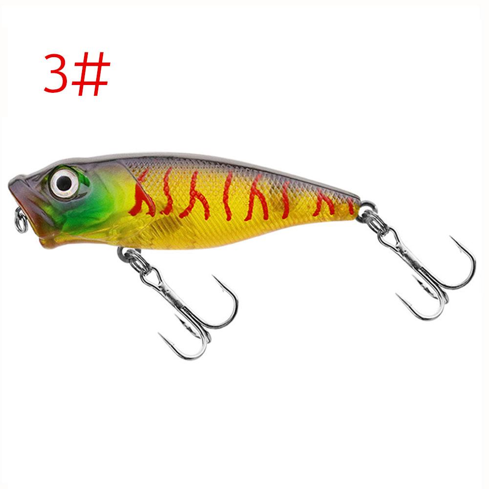 Popper Fishing Lure 7cm 8.5g Hard Bait Artificial Topwater Bass Trout Pike Wobbler Tackle Lure With 2 Treble Hooks