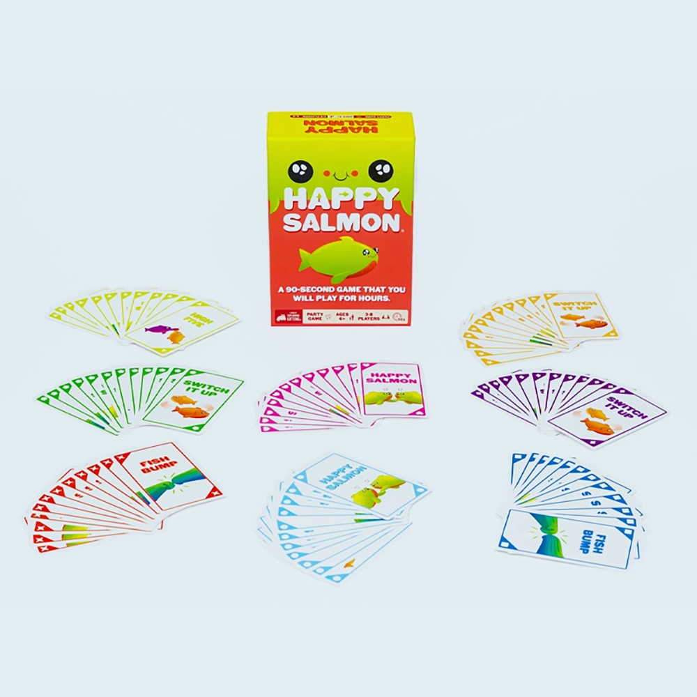 Bộ Board Game Happy Salmon by Exploding Kittens - Card Games for Adults Teens and Kids