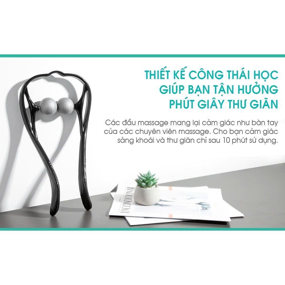 Dụng Cụ Massage Đa Năng Công Thái Học Hỗ Trợ Cổ Vai Gáy 2 Banh 34X18Cm