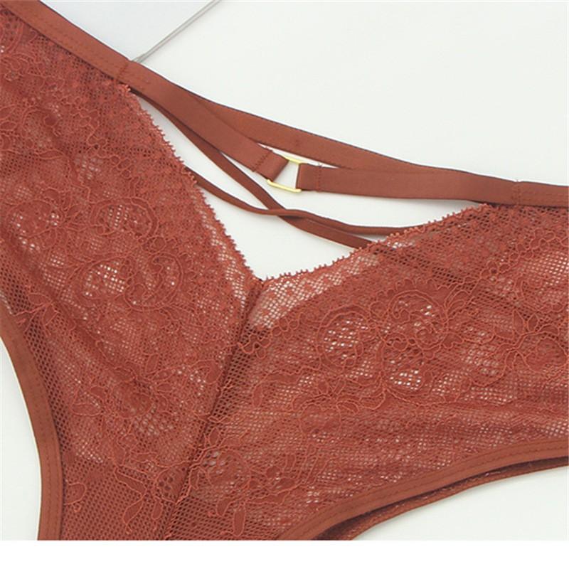 Quần lót cotton mix ren lệch tà quyến rũ