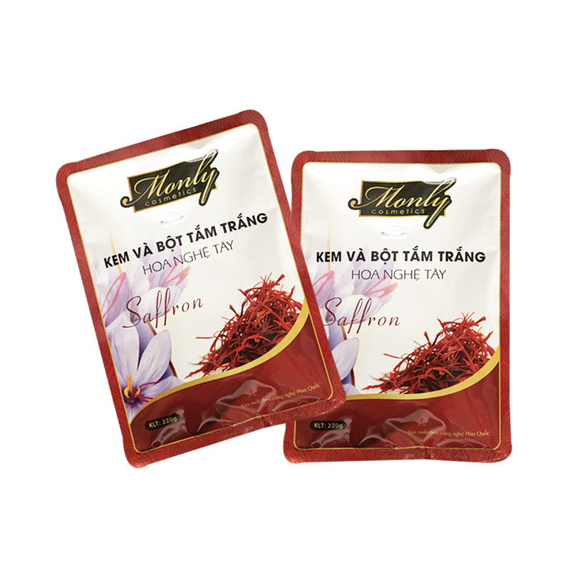 Kem và bột tắm trắng Saffron - Monly chính hãng