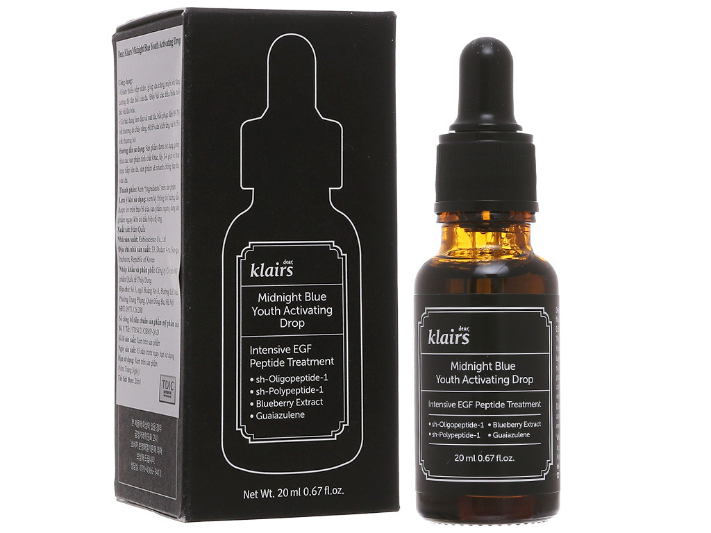 Tinh Chất Phục Hồi Da Klairs - Serum Klairs Midnight Blue Youth Activating Drop 20ml