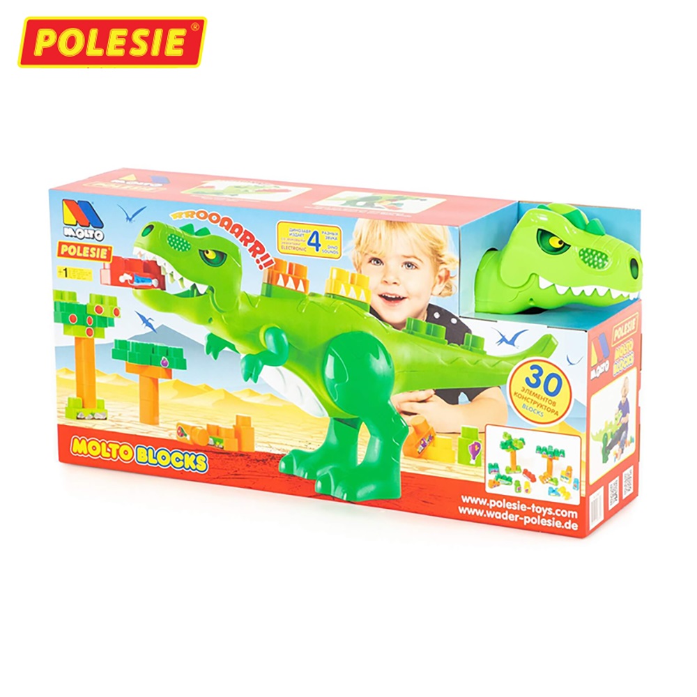 Bộ Đồ Chơi Khủng Long Bạo Chúa Dinosaurus 30 Chi Tiết, Đồ Chơi Giáo Dục Châu Âu, An Toàn, Siêu Bền Cho Bé - Polesie Toys 67807