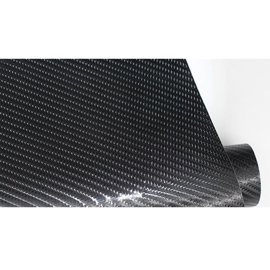 Black Carbon Fiber Film Vinyl Sheet Roll Wrap -30x150cm/11.8x59.1 inch