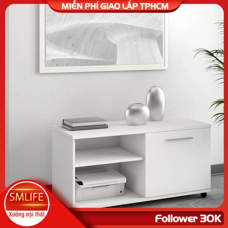 Kệ để máy in gỗ hiện đại SMLIFE Peruru