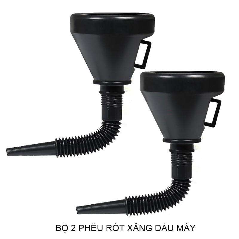 Bộ 2 Phễu Rót Xăng Dầu Máy P1010 Bằng Nhựa Dẻo, Có Lưới Lọc