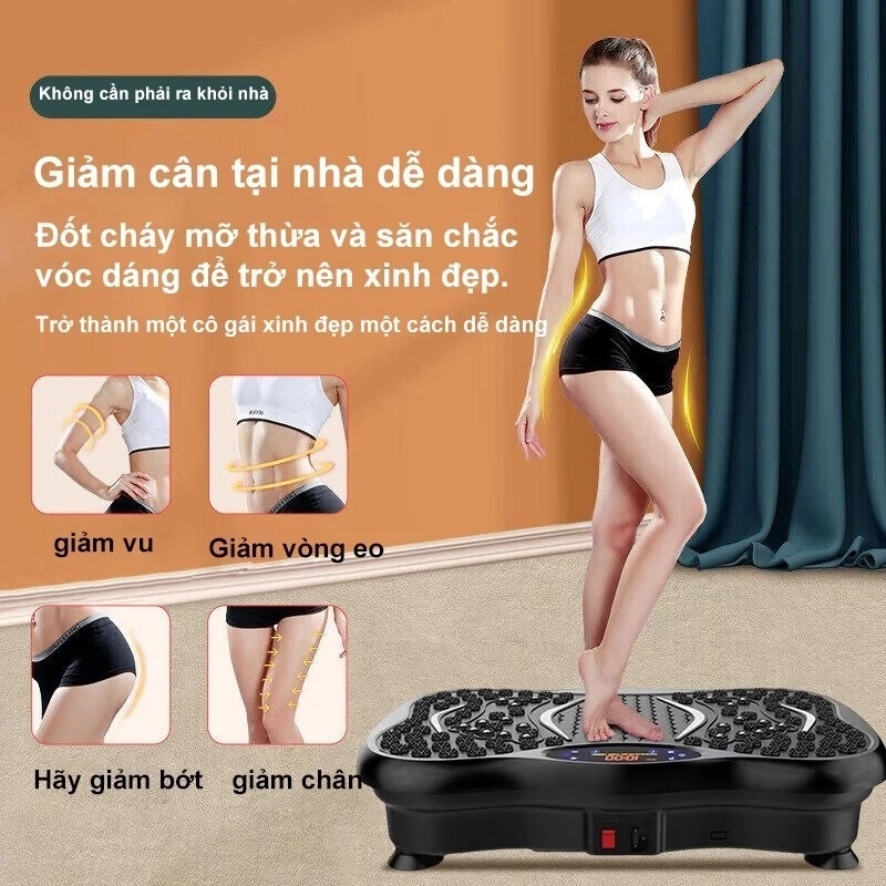 Máy Rung Lắc Toàn Thân GDV Giảm Béo Hiệu Quả, Thiết Bị Giảm Cân, Máy Giảm Mỡ Bụng Có loa bluetooth nghe nhạc, kèm điều khiển - Hàng Chính Hãng