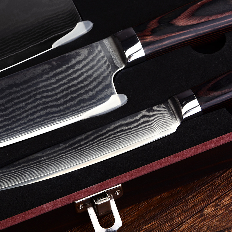 BỘ 3 DAO BẾP NHẬT THÉP DAMASCUS BDT2