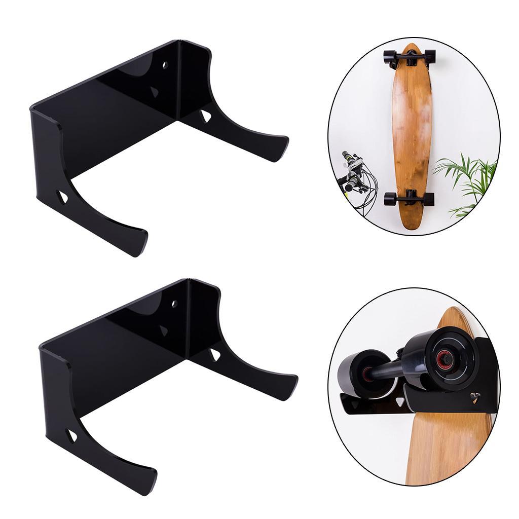 2Pcs Skateboard Holder Wall Mount Hanger Display  Hardware