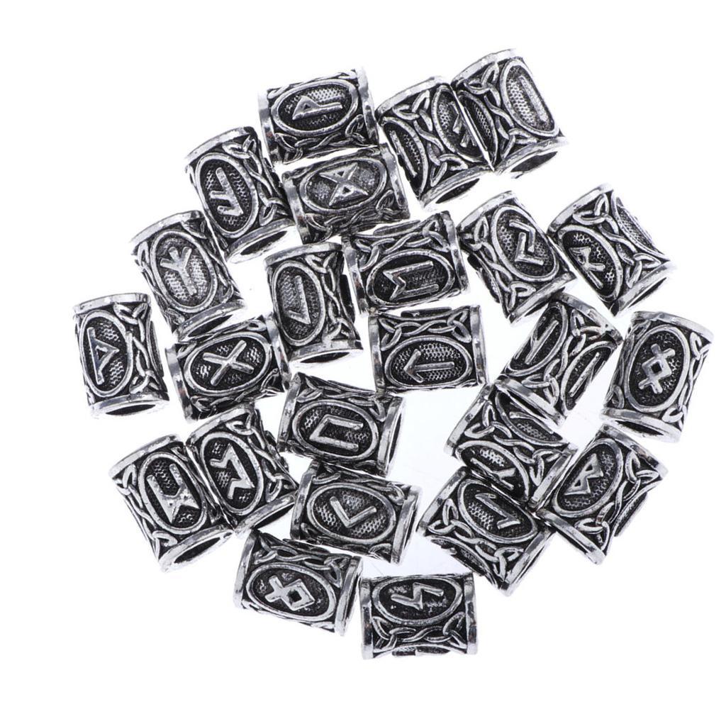 Rune Beard  24 Set Charm   - Beards, , Jewellery