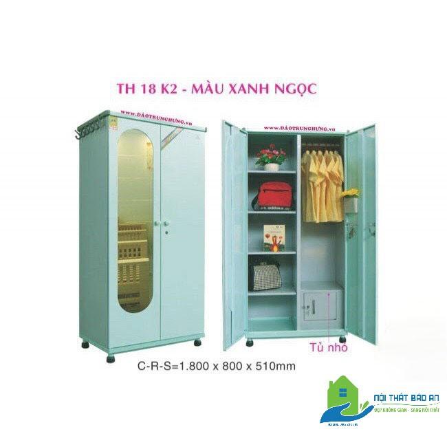 Tủ sắt quần áo lắp ráp Trung Hưng TSLR16