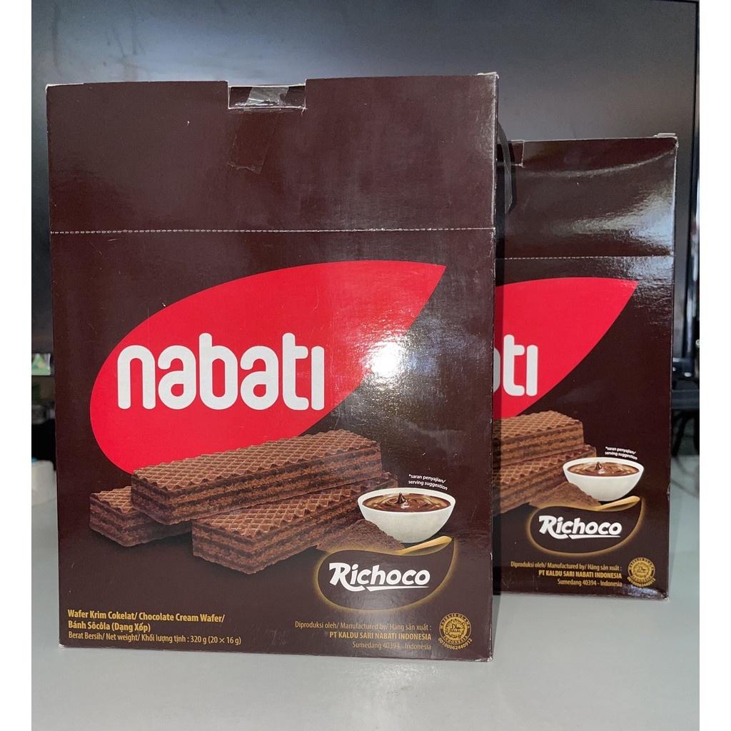 Bánh Sôcôla (Dạng Xốp) Richoco Nabati Chocolate (Hộp 20 thanh x 16g)