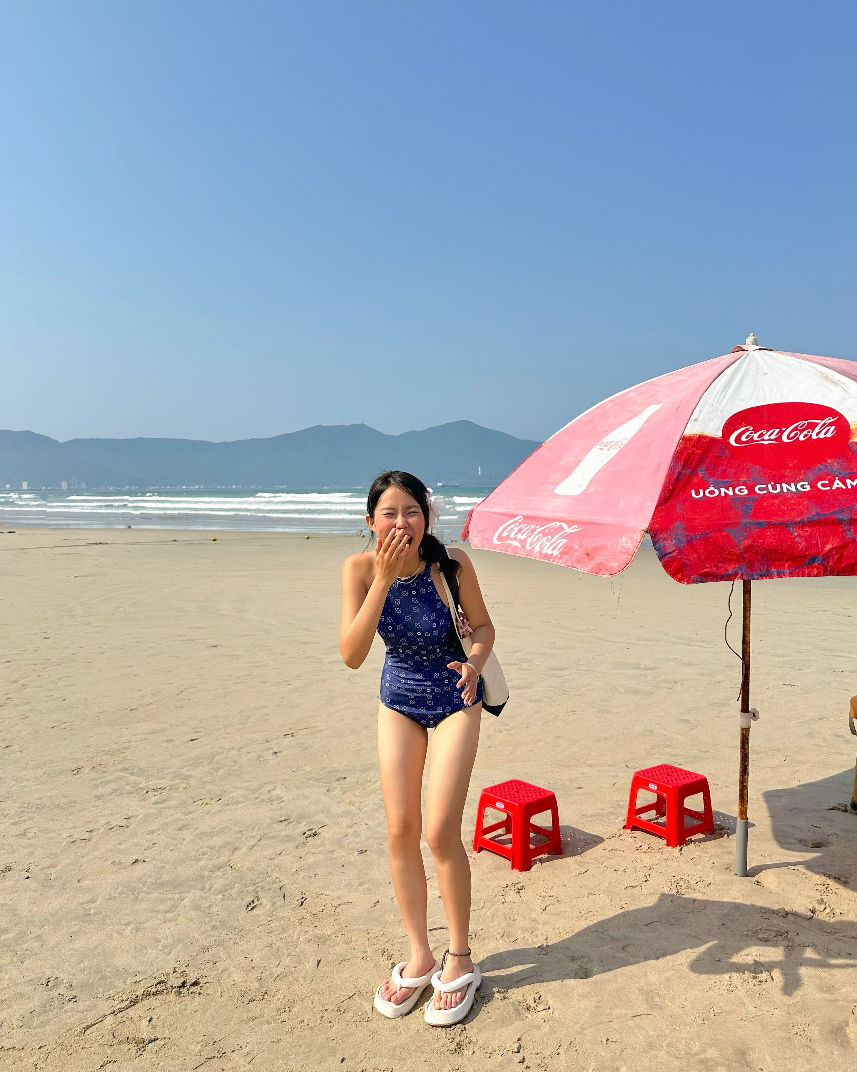 SOBIE Circle Catalina đồ bơi liền thân monokini màu xanh dương