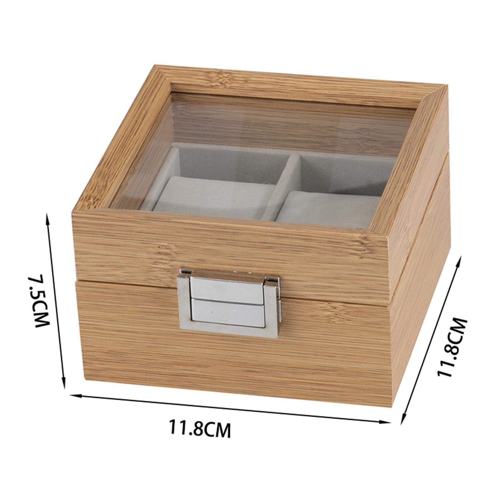 Wooden  Square Buckle with Mirror  Organizer for Men