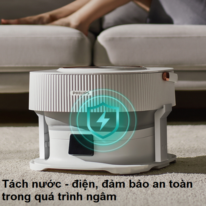 Bồn ngâm kiêm máy massage chân tự động Philips PPM3111F - HÀNG CHÍNH HÃNG