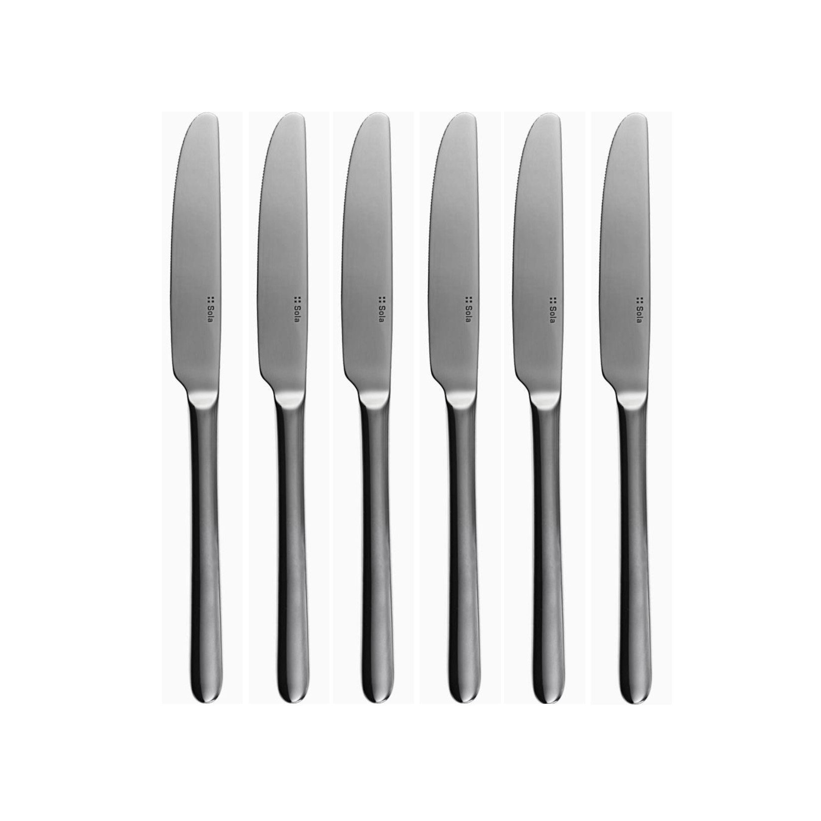 Bộ 6c Dao Ăn 106152 - Inox 304 Stainless Steel 18/10 Đồ dùng bàn tiệc nhà hàng khách sạn cao cấp (Set of 6pcs Table Knife SS18/10)