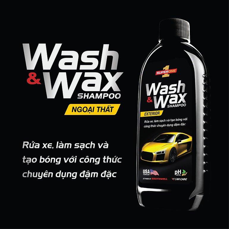 Nước Rửa Xe Và Phủ Bóng Super One Wash And Wax Shampoo – Exterior