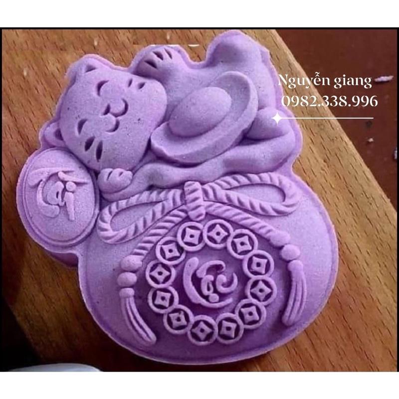 Khuôn teflon lò xo mèo phát tài, phát lộc