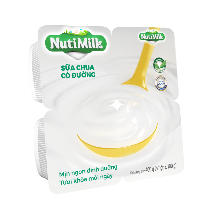 NutiMilk Thùng 48 Hộp Sữa chua Có Đường TU.NSCCDTI Nutifood