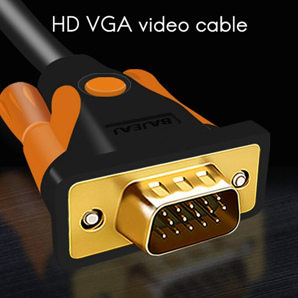 Cáp VGA chuẩn 3+9 Hỗ trợ Full-HD 1080P Cao Cấp