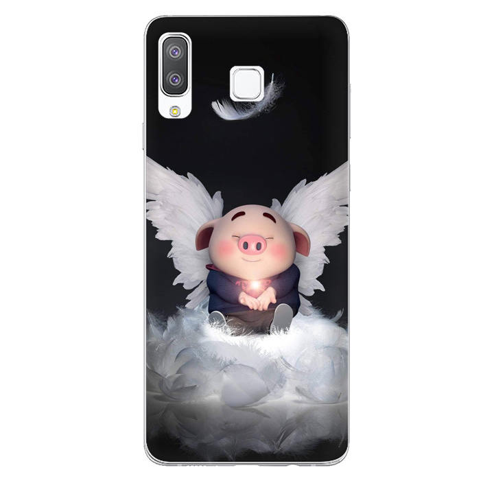 Ốp lưng dành cho điện thoại Samsung Galaxy A7 2018/A750 - A8 STAR - A9 STAR - A50 - Heo Con Thiên Thần