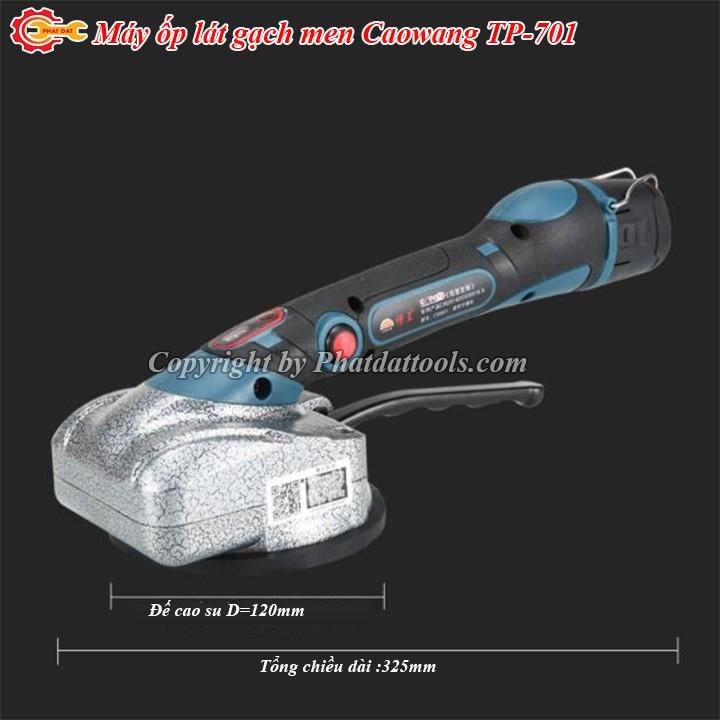 Máy ốp lát gạch Caowang TP701-2 chức năng đầm rung+hít gạch-Pin 2200mAh và pin 1500mAh