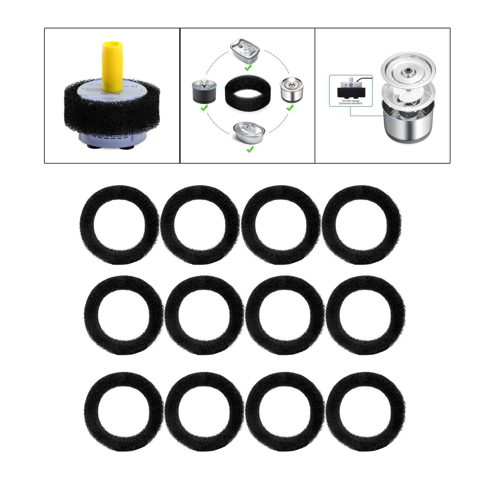 12x Cat Water Fountain Filter for Pet Automatic Water Fountain Dispenser