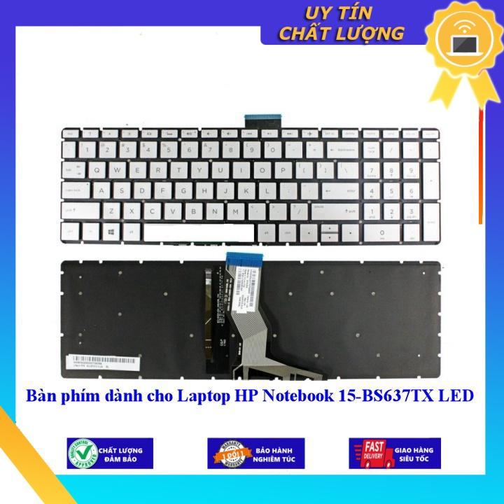 Bàn phím dùng cho Laptop HP Notebook 15-BS637TX LED - Hàng Nhập Khẩu New Seal