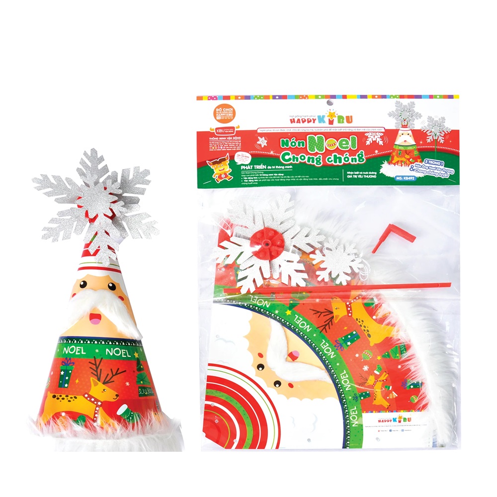 (HÀNG TẶNG KÈM KHÔNG BÁN) Nón Noel Chong Chóng - Ông Noel Yêu Thương