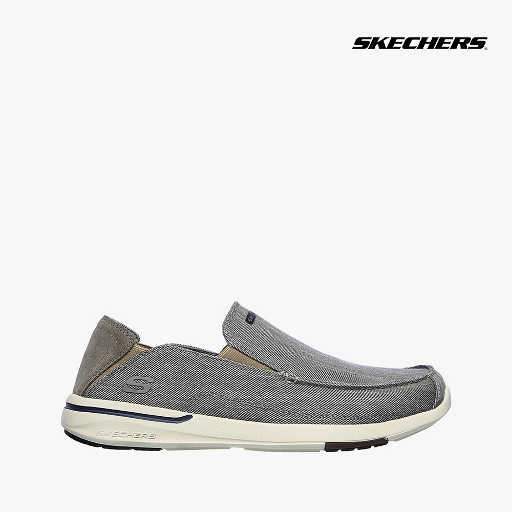 SKECHERS - Giày slip on nam Usa Elent 204085-GRY