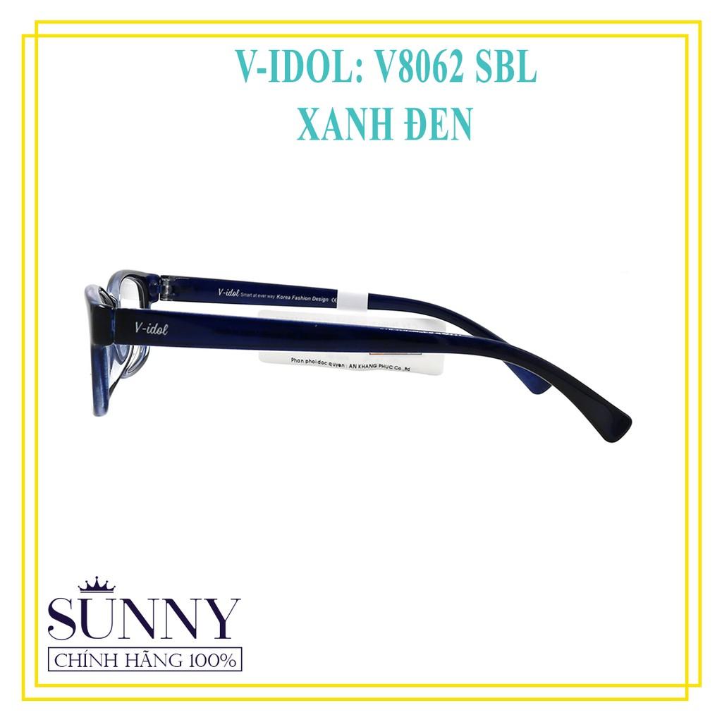 Gọng kính nam nữ chính hãng Vidol V8062 SBL - kèm tem thẻ bảo hành toàn quốc