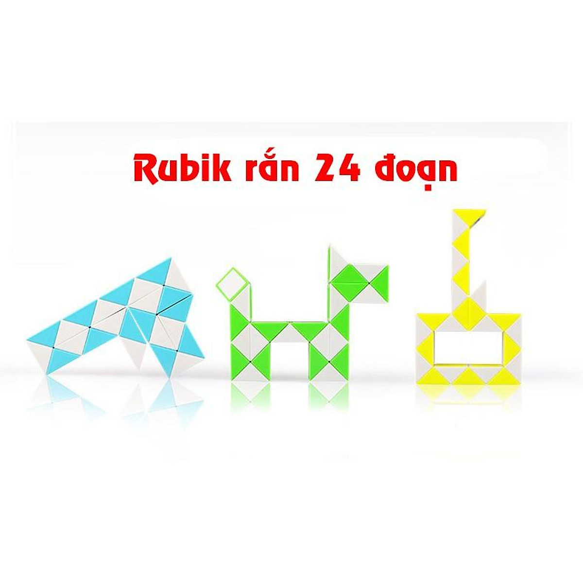 Đồ chơi ảo thuật Rubik rắn - Magic Snake - 24 đoạn