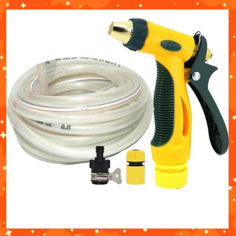 Bộ dây vòi xịt nước rửa xe,tưới cây tăng áp 3 lần 7-10m 206317