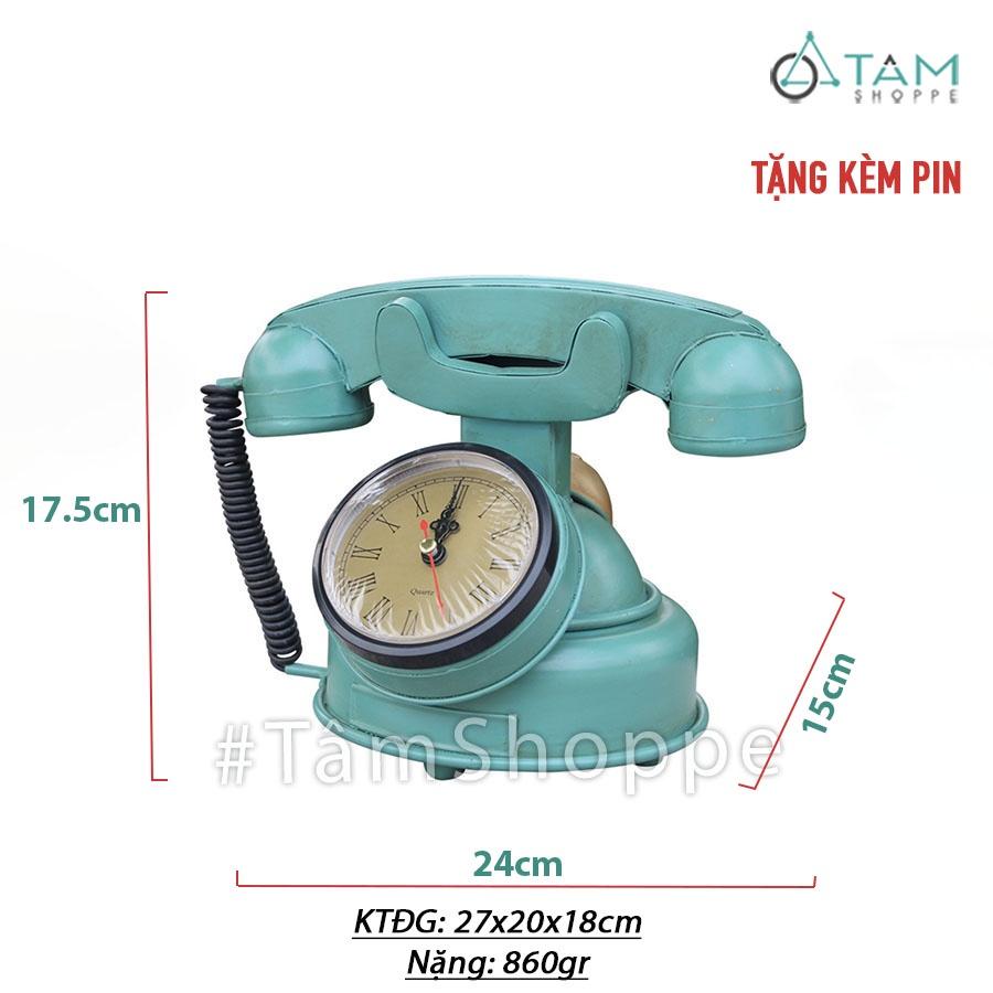 Đồng hồ để bàn mô hình điện thoại phong cách biển DHO-03